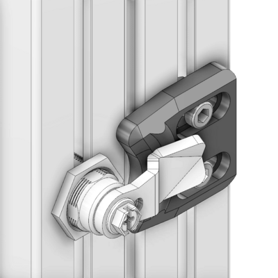 52-010-1 MODULAR SOLUTIONS DOOR PART<br>CAM LATCH DOOR STOP